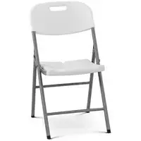 Складной стул - 180 кг - Royal Catering - Royal Catering - Сиденье: 40 x 38 см - белый