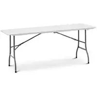 Складной стол - 1.800 x 750 x 740 мм - Royal Catering - 150 кг - крытый/открытый - Белый