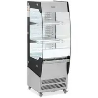 Холодильный шкаф - 180 л - 2 полки - 2 - 12 °C - LED - нержавеющая сталь / закаленное стекло - Royal Catering