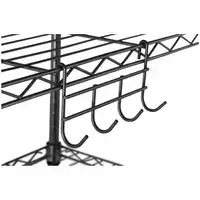 Металлическая полка - 55 x 45 x 150 см - 150 кг - черный