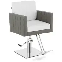 Парикмахерское кресло с подставкой для ног - 570 - 720 мм - 150 кг - серый, белый