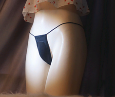 Стринги вагіна труси. Накладна вагіна. Штучна вагіна, чорний колір