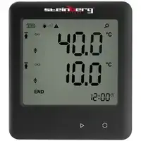 Регистратор температуры - ЖК-дисплей - от -200 до +250 °C - 2 внешних датчика