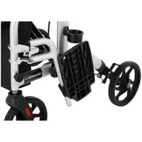 Роллатор-коляска 2-в-1 - серебристый - 120 кг