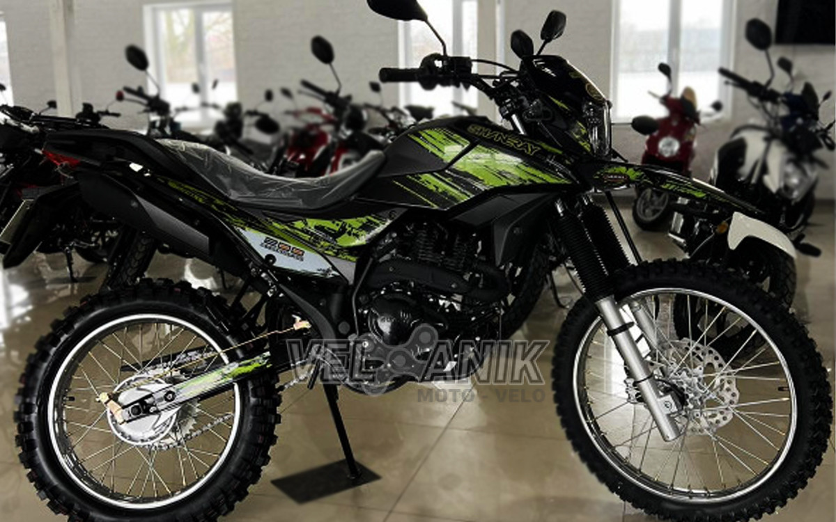 Мотоцикл Shineray XY 250GY-6C 250 см Light Black/Green