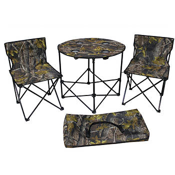 Набір з розкладним круглим столом та 4 стільці в сумці для перенесення GP4264 Туристичний стіл та стільці