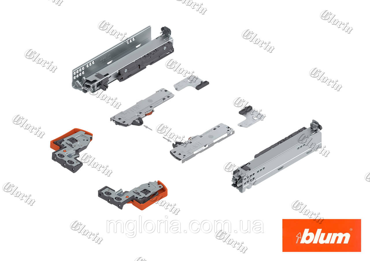 Напрямляючі прихованого монтажу Movento Blum Tip-On Blumotion