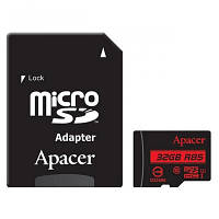Картка пам'яті Apacer 32 GB microSDHC class 10 UHS-I U1 (R85 MB/s) (AP32GMCSH10U5-R)