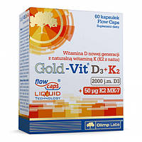 Витамины и минералы Olimp Gold-Vit D3+K2 2000 UI, 60 капсул