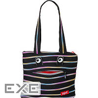 Сумка Zipit Monsters Tote/Beach Black/Rainbow Teeth (ZBZM-1)