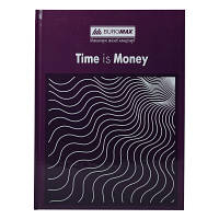 Канцелярская книга Buromax А4 TIME IS MONEY, 96 листов, клетка, фиолетовая (BM.2400-107) - Топ Продаж!