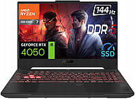 Ноутбук игровой ASUS TUF Gaming A15 15.6" IPS 144 Hz / R7-7735HS / 16 GB / 512 GB / RTX4050