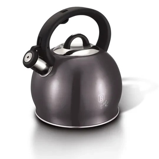 Чайник зі свистком Berlinger Haus Metallic Line Carbon Pro Edition 3 літри колір темно сірий 6666BH