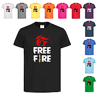Черная детская футболка С принтом Garena Free Fire (21-13-1)