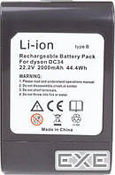Аккумулятор PowerPlant для пылесоса Dyson DC34 22.2V 2Ah Li-ion (JYX-DYS-LDC35) (TB920785)