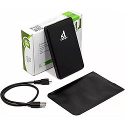 Кишеня зовнішня 2.5" 1stCharger, Plastic Black, USB 3.0, 1xSATA HDD/SSD (HDE1STU2530B-PL)