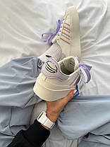 Жіночі кросівки Adidas Superstar Bonega Purple Macaroon Кеди Адідас Суперстар бежеві на платформі шкіряні демісезон, фото 3