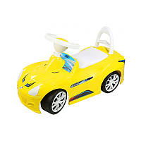 Машинка для катания детская - цвет желтый, из серии "Спорт-Кар" - каталка толокар для мальчиков