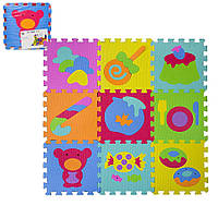 Килимок Пазл підлоговий - покриття для дитячої кімнати з матеріалу EVA, тема - іграшки