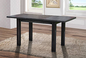 Сучасний прямокутний розкладний кухонний обідній стіл з масиву 120*80 см для маленької вітальні або кухні Петрос