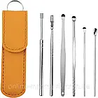 Електробритва тример Gemei GM 595 + Подарунок Багаторазові вухочистки TOOL SET / Набір для стрижки волосся, фото 11