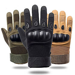 Тактичні рукавички М-2XL із закритими пальцями / Чоловічі рукавички закриті / Моторукавиці