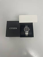 Титановий чоловічий годинник Citizen Eco-Drive AT2471-58L. Сонячна батарея, сапфірове скло, хронограф