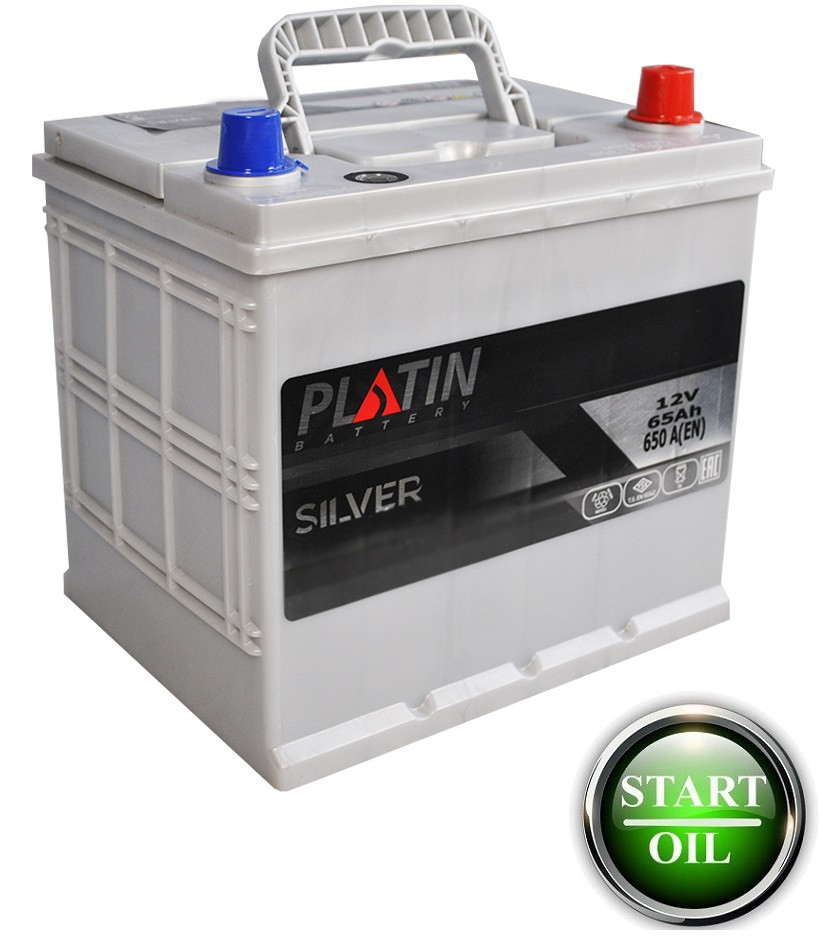 Акумулятор PLATIN SILVER Asia 65Ah 650A R+