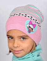 Весняна шапочка для дівчаток з ляльками Лол (Lol)