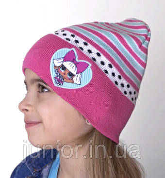 Весняна шапочка  для дівчаток з ляльками Лол (Lol), фото 1