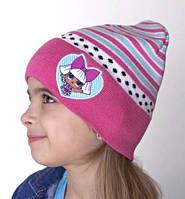 Весняна шапочка  для дівчаток з ляльками Лол (Lol)