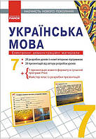 ДИСК УКРАЇНСЬКА МОВА 7 кл. Електронні демонстраційні матеріали/Наочність нового покоління