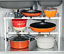 Регульована полиця для кухні 38-70 см Kitchen Organizer FlexiRack, фото 4