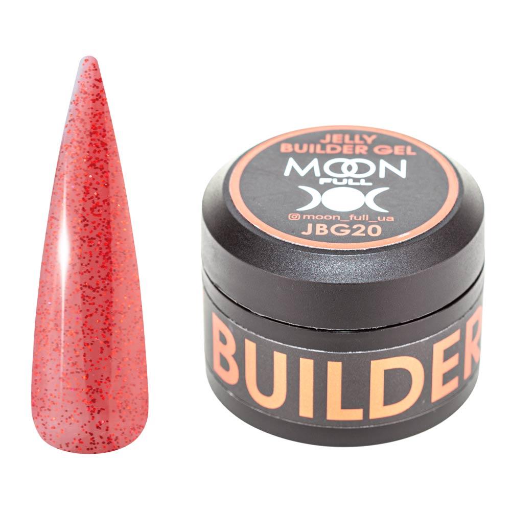 Гель-желе для нарощування нігтів Moon Full Jelly Builder Gel №JBG 20, 30 мл, фото 1