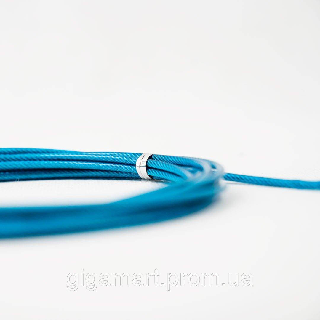 Скакалка швидкісна 4yourhealth Jump Rope Premium 3м металева на підшипниках 0200 Блакитна GI, код: 7560517 - фото 3 - id-p2139745817