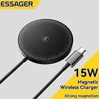 Беспроводное зарядное магнитное устройство Essager 15W Magnetic Wireless Charger Black