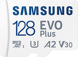 Карта пам'яті Samsung microSDXC 128GB C10 UHS-I R130MB/s Evo Plus + SD (MB-MC128KA/EU)