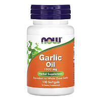 Чесночное масло NOW Garlic Oil 1500 mg (100 капс)