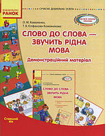 Слово до слова-звучить рідна мова. Старший дошкільний вік.