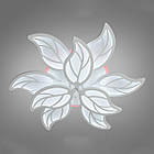 Сучасна світлодіодна люстра 140 Вт з підсвічуванням та пультом колір каркасу чорний D-9139/6+3WH LED, фото 3