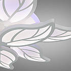 Сучасна світлодіодна люстра 140 Вт з підсвічуванням та пультом колір каркасу чорний D-9139/6+3WH LED, фото 2