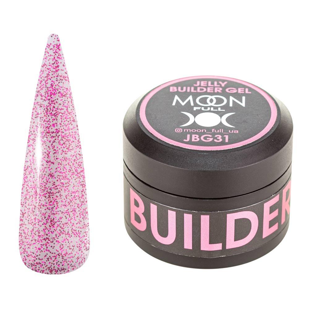 Гель-желе для нарощування нігтів Moon Full Jelly Builder Gel №JBG 31, 30 мл, фото 1