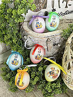 Яйцо-подвеска пасхальное, пенопластовое для декора с сахарным напылением, h 7 см