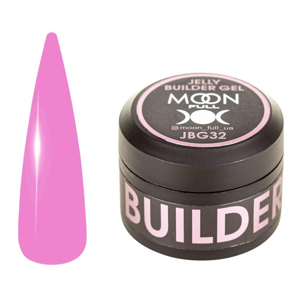 Гель-желе для нарощування нігтів Moon Full Jelly Builder Gel №JBG 32, 30 мл, фото 1