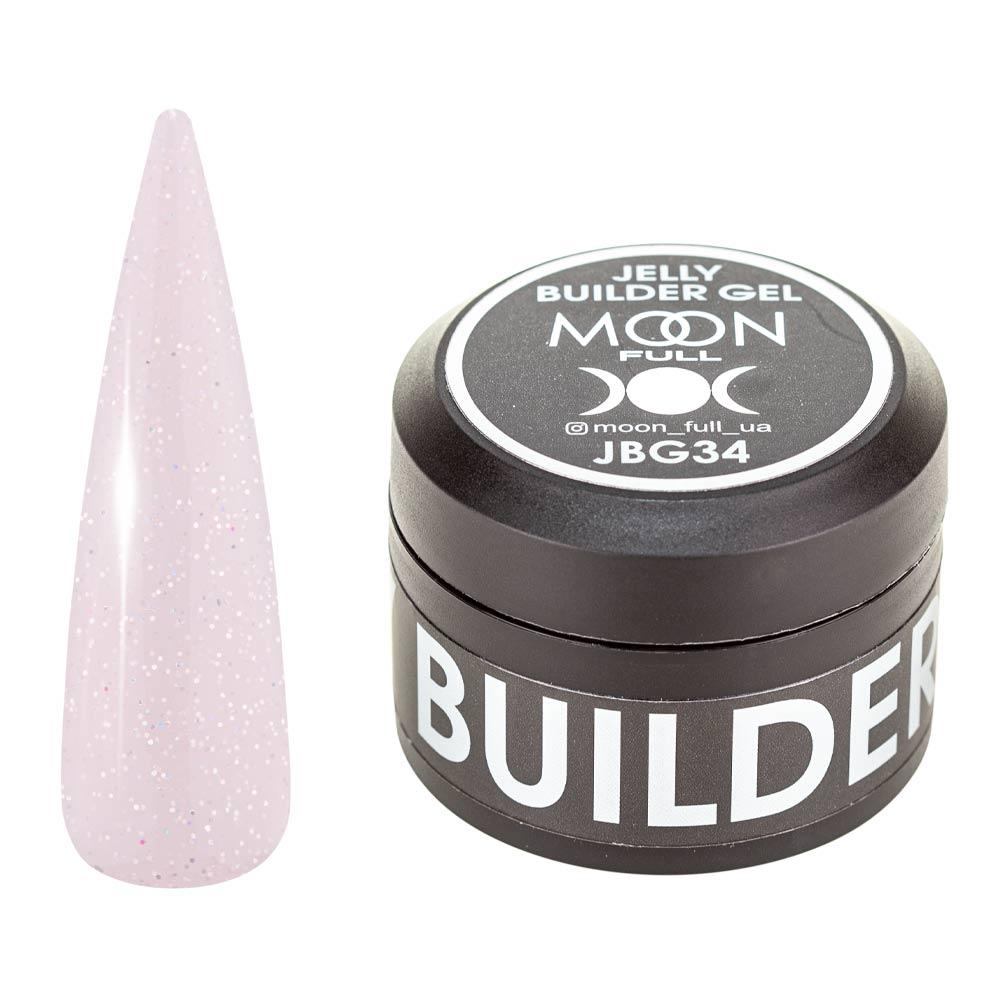 Гель-желе для нарощування нігтів Moon Full Jelly Builder Gel №JBG 34, 30 мл, фото 1