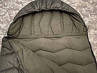 Спальный мешок до -30 градусов, спальник 235*100 см зимний тактический военный армейский для ВСУ хаки/олива