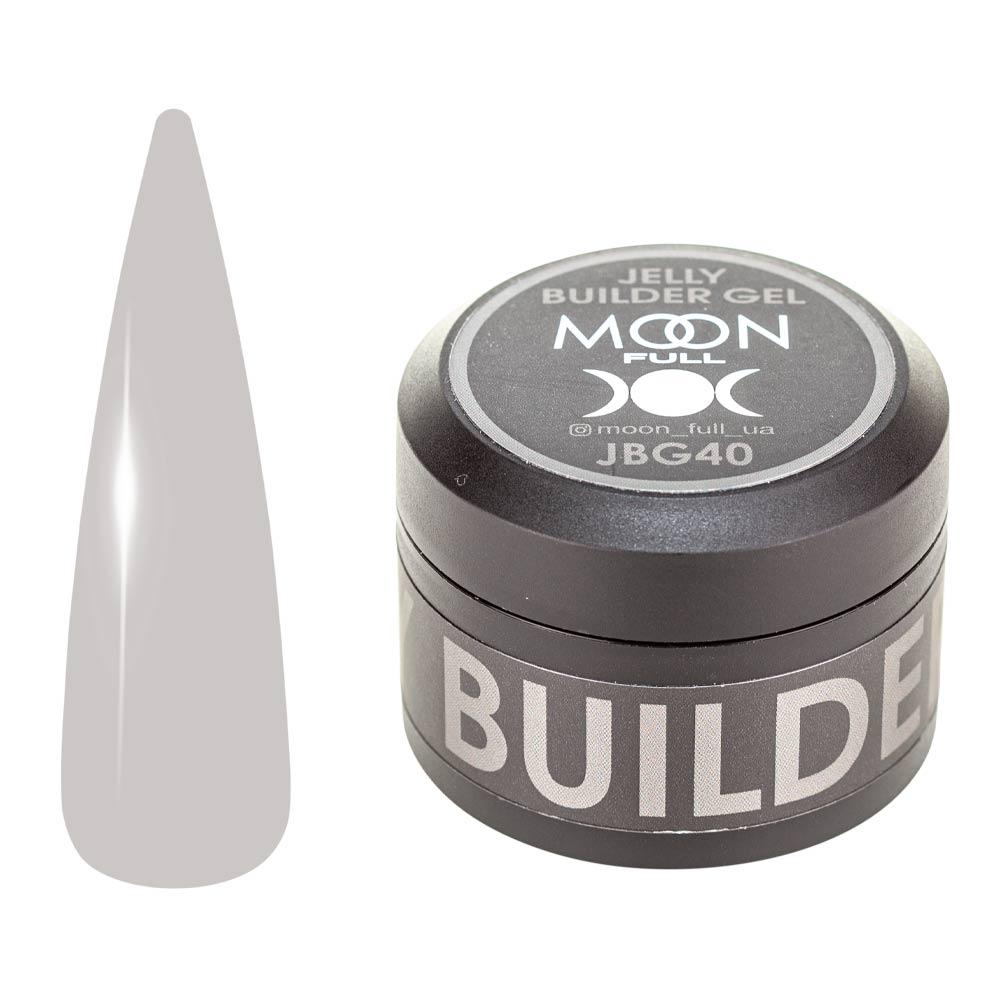 Гель-желе для нарощування нігтів Moon Full Jelly Builder Gel №JBG 40, 30 мл, фото 1