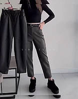 Женские стильный укороченные штаны ткань:эко кожа Мод 332