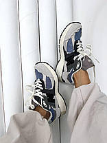 Жіночі кросівки New Balance 2002R Gray Blue Взуття Нью Баланс 2002Р сірі замша текстиль демісезон, фото 4