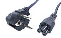AC силовой кабель 100-240v C5/C6 3pin (2.5A) (1.2m) (B class) 1 день гар.